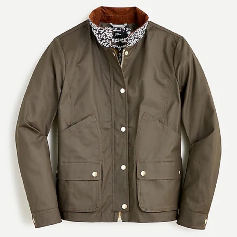 J Crew Barn Jacket with Liberty floral print